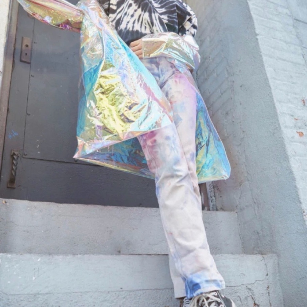 NWT Stan Ray Original Painter Pant (Hand Finished) Blue Tie Dye Waist 15" - Picture 8 of 10